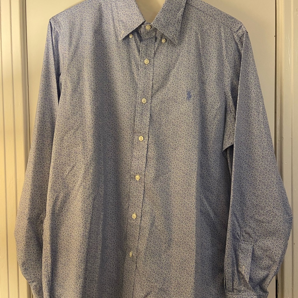 Ralph Lauren Blue Casual Button Down Shirt
